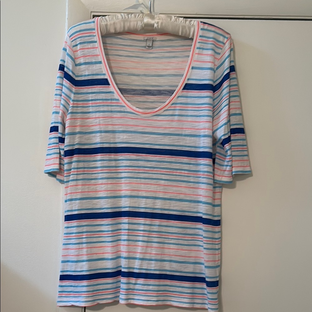 J.Crew Striped scoop Neck T-Shirt